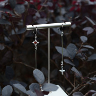 Chapter One-Garnet Classic Red Antique Long Earring